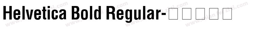 Helvetica Bold Regular字体转换